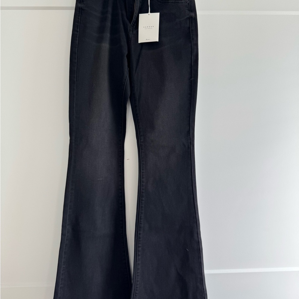 Kancan Women's Black Flare Jeans